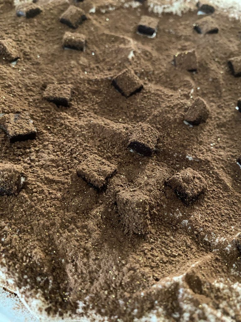 particolare con polvere magica