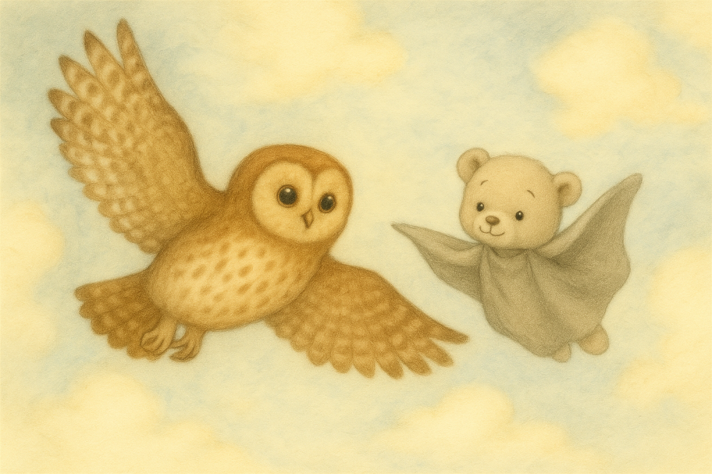 Balù e poiana in volo