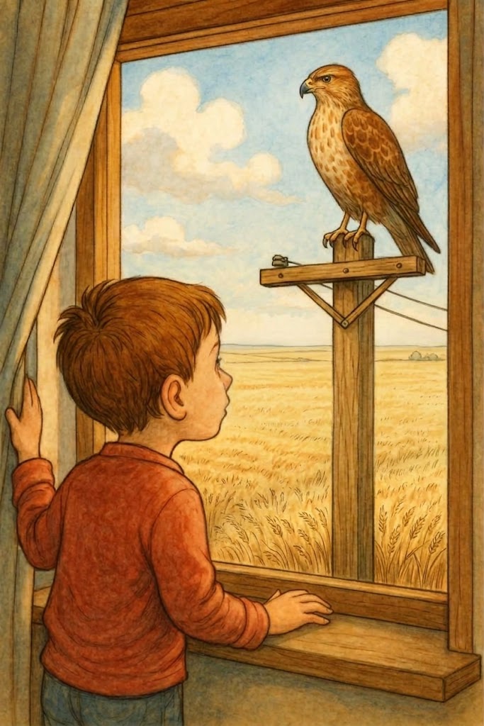 bambino con poiana 2