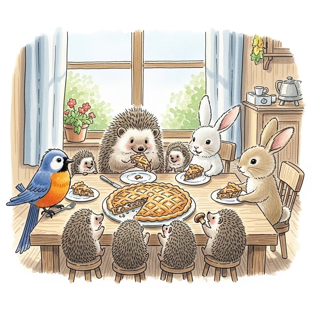 mamma riccio a tavola