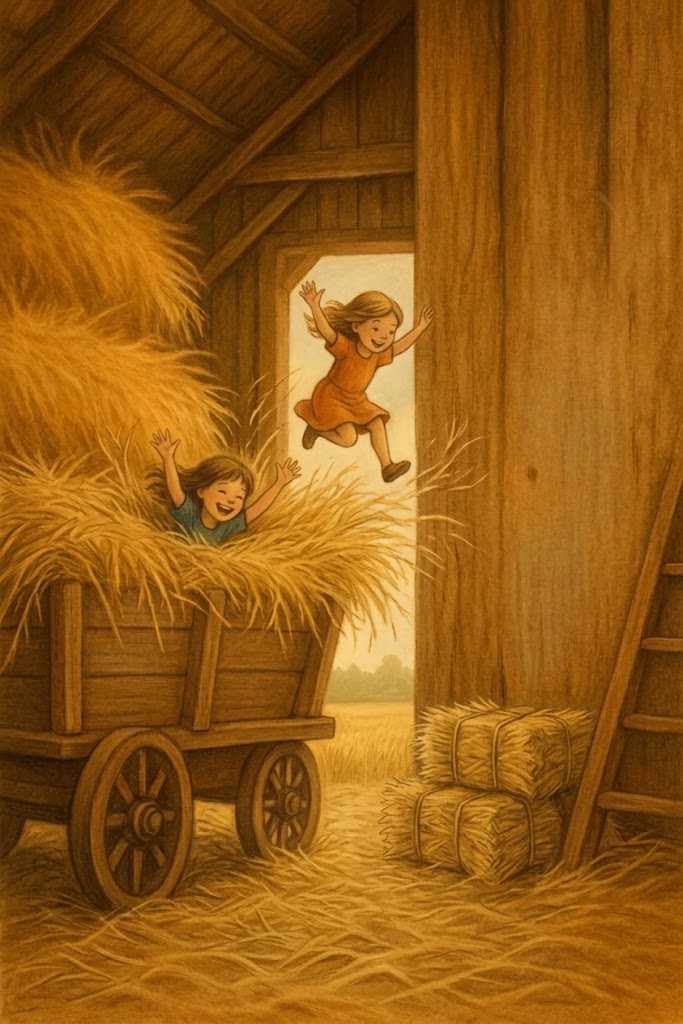 bambine nel fienile 2