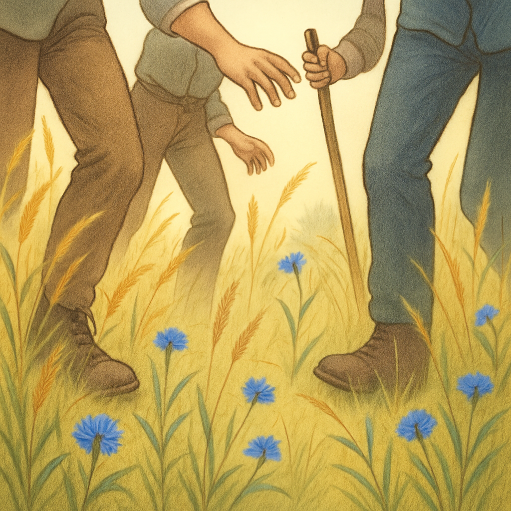 uomini in cerca della leprotta