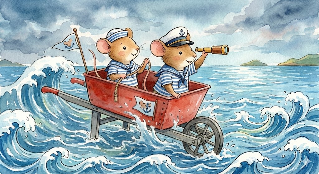 i due topini in mezzo al mare