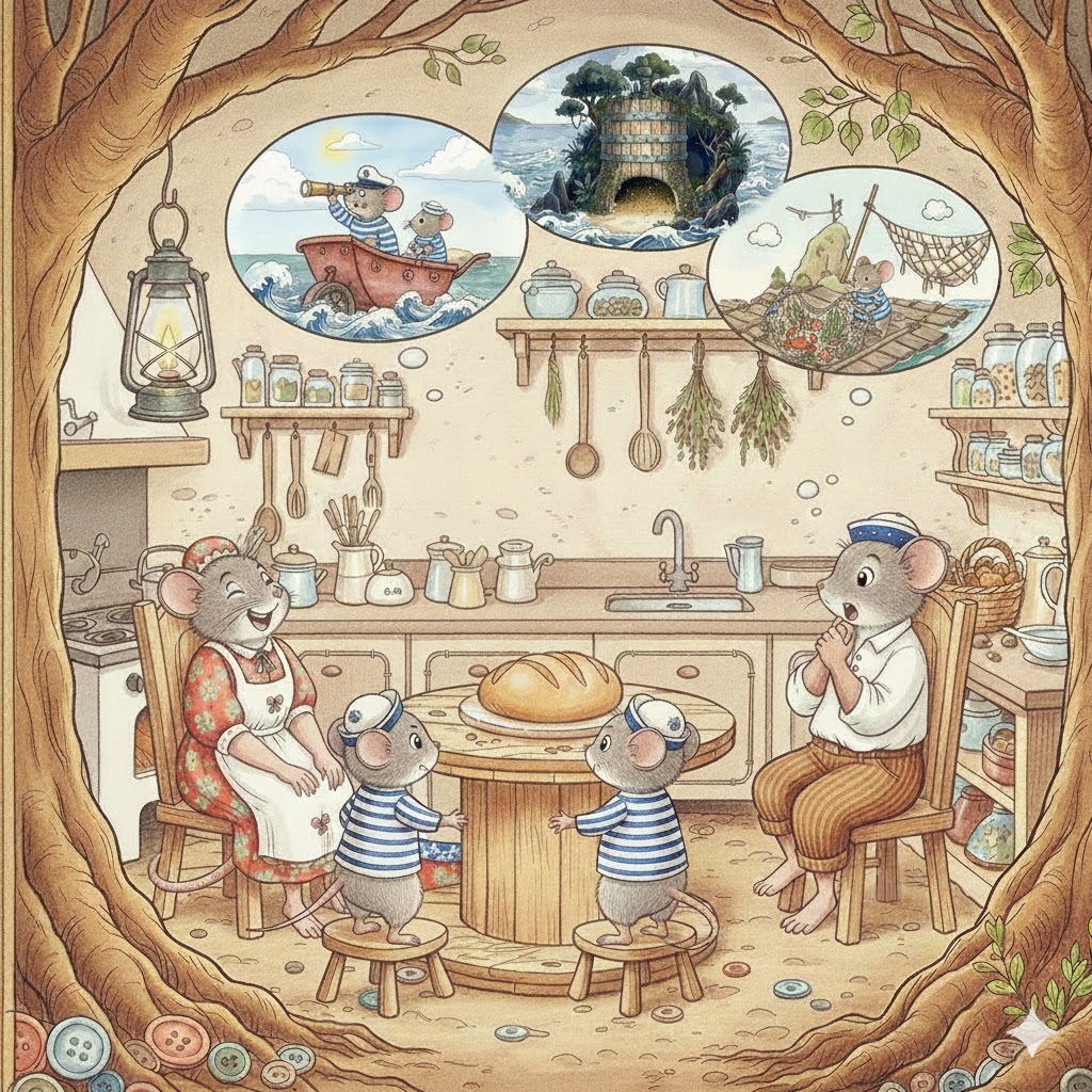 i due topini mentre raccontano