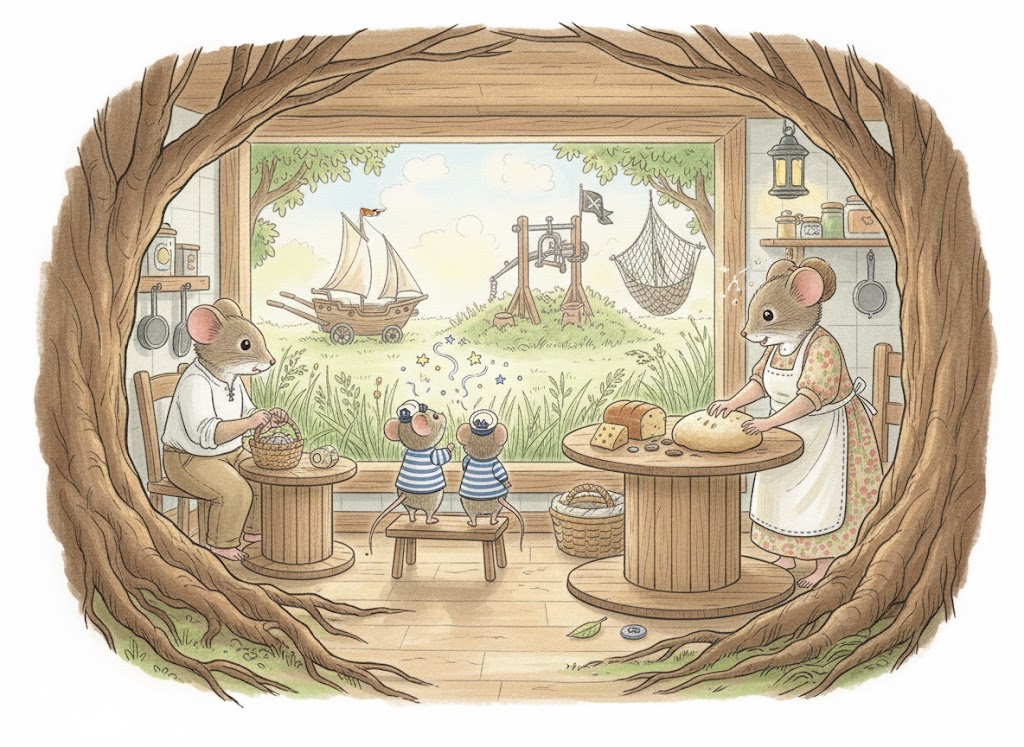 topini alla finestra