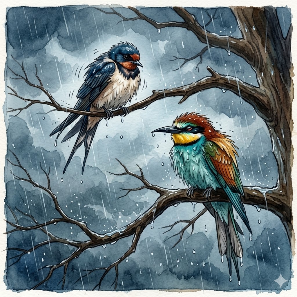 Alis e il Gruccione infreddoliti