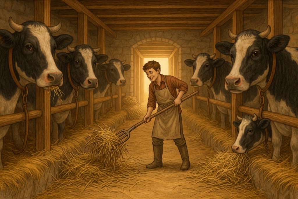 Ugo e la stalla