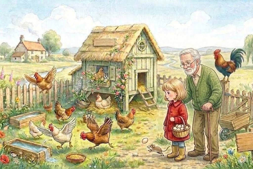 il gallo e la bambina 4