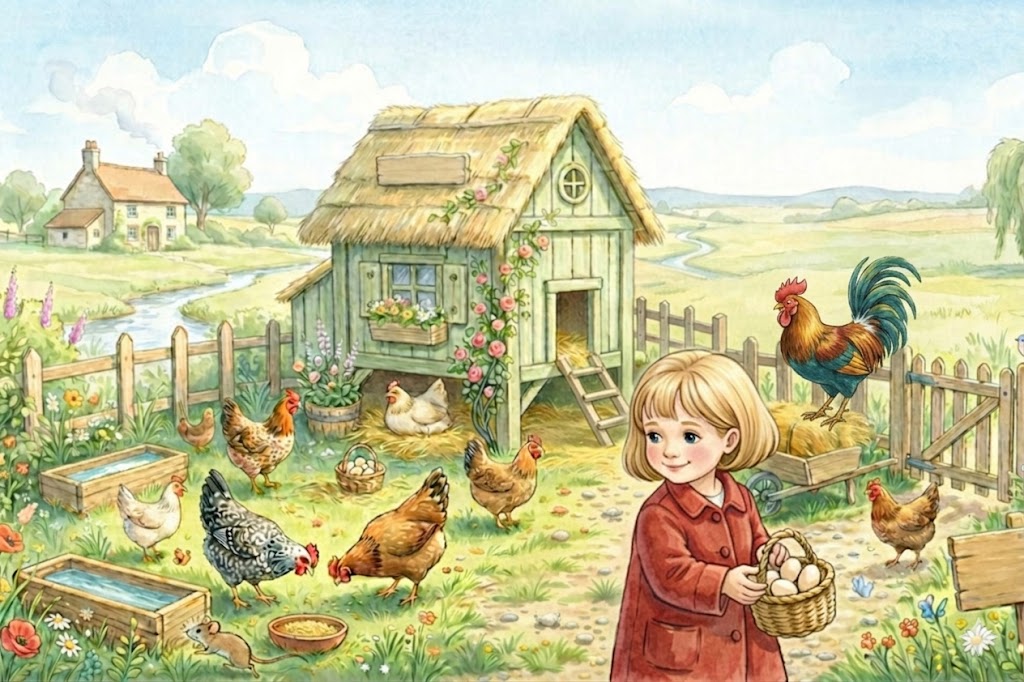 il gallo e la bambina 4