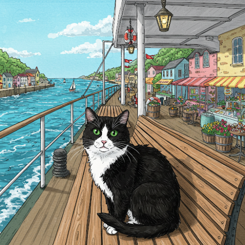 gatto sul traghetto 2