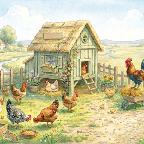 il gallo e la bambina 3